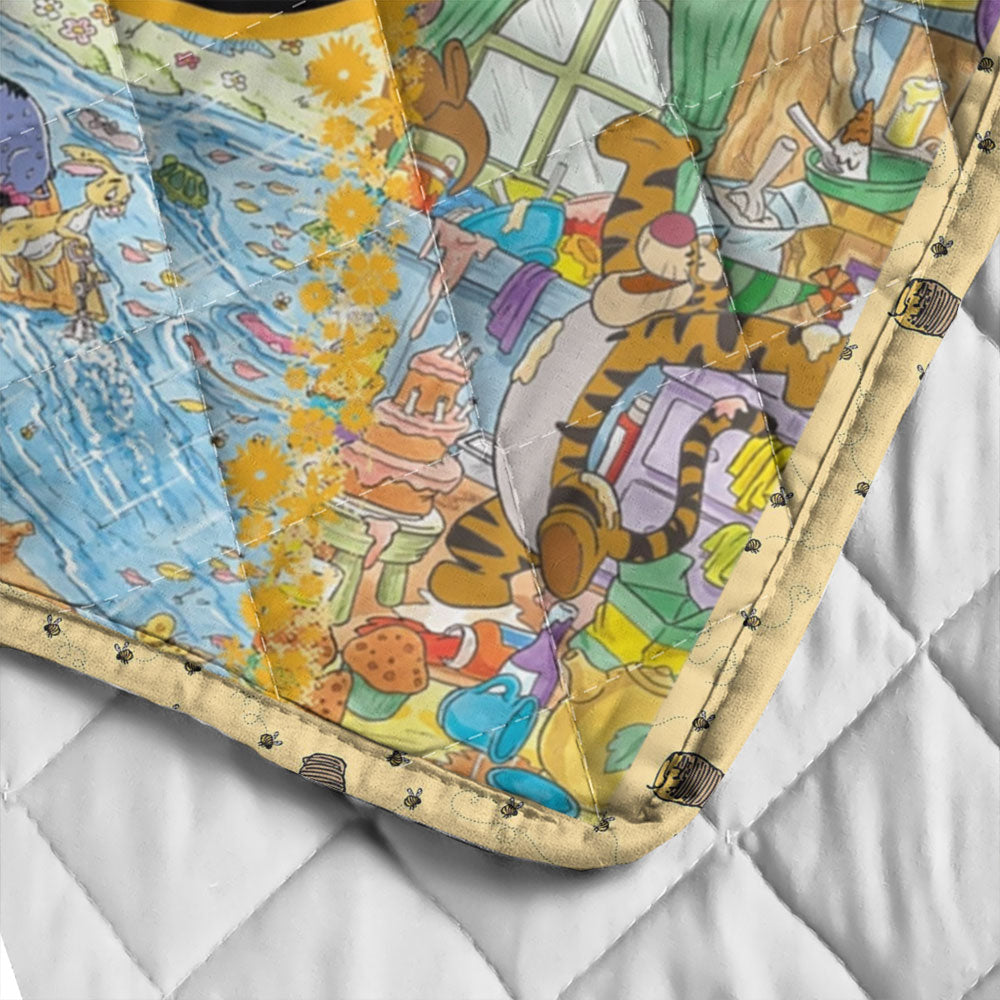 Winnie-the-Pooh 100th Anniversary Quilt Blanket - TMTHU3779