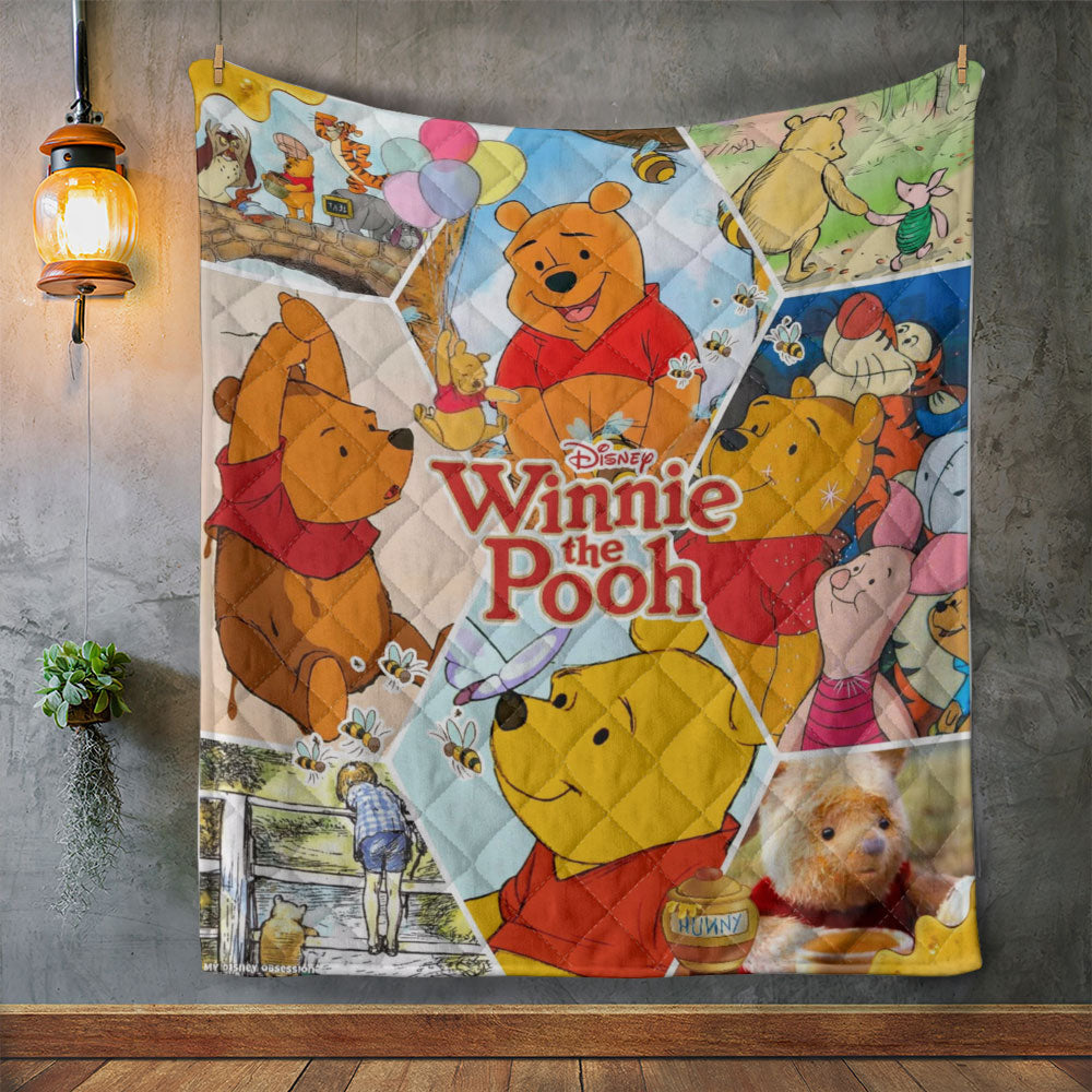 Winnie-the-Pooh 100th Anniversary Quilt Blanket - TMTHU7670