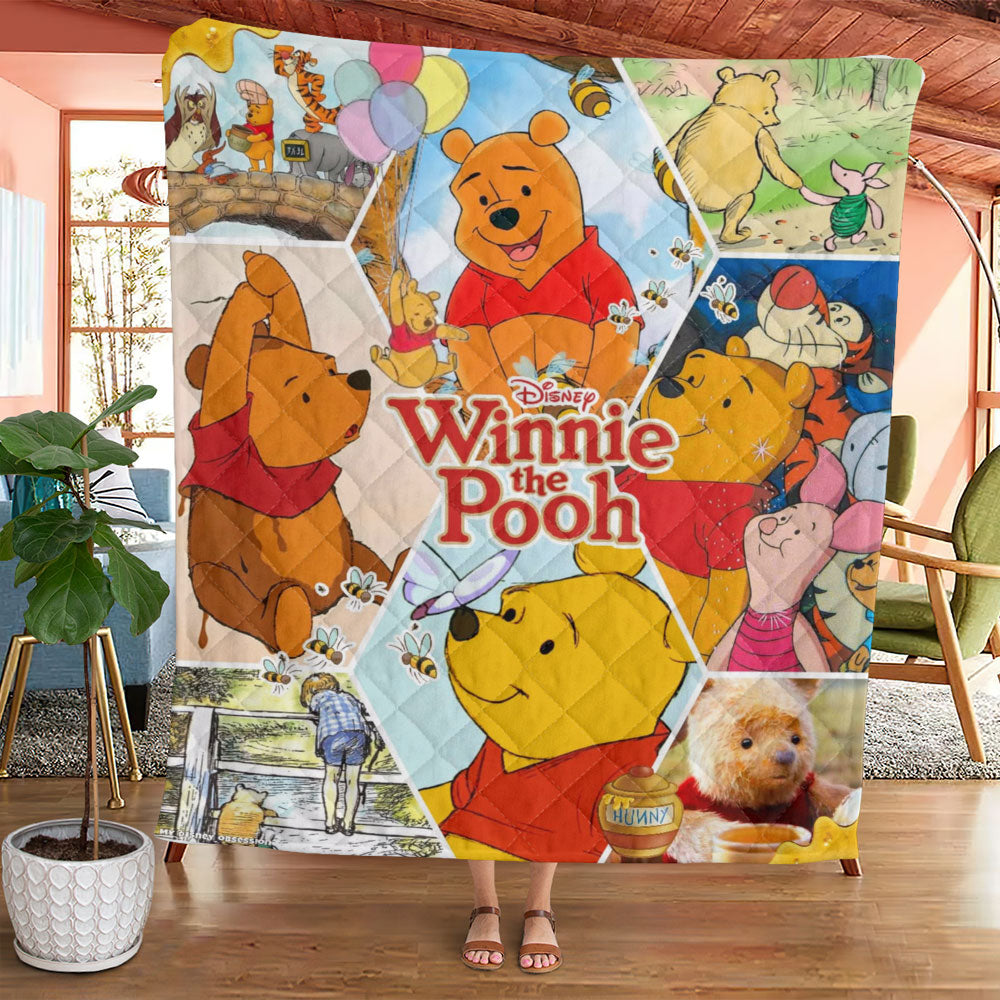 Winnie-the-Pooh 100th Anniversary Quilt Blanket - TMTHU7670