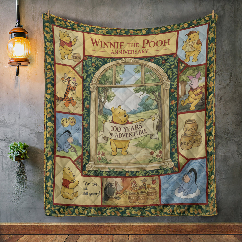 Winnie-the-Pooh 100th Anniversary Quilt Blanket - MAITM14329