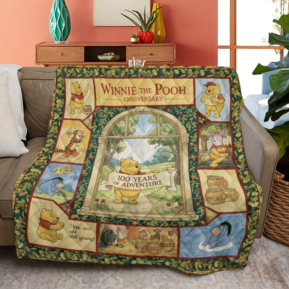 Winnie-the-Pooh 100th Anniversary Quilt Blanket - MAITM14329