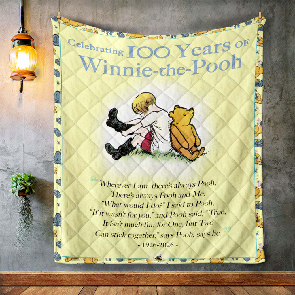 Winnie-the-Pooh 100th Anniversary Quilt Blanket - TMTHU4563