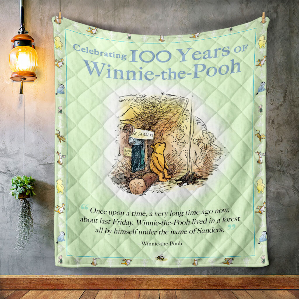 Winnie-the-Pooh 100th Anniversary Quilt Blanket - TMTHU4564