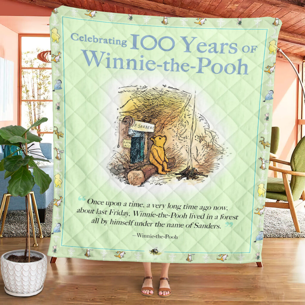 Winnie-the-Pooh 100th Anniversary Quilt Blanket - TMTHU4564