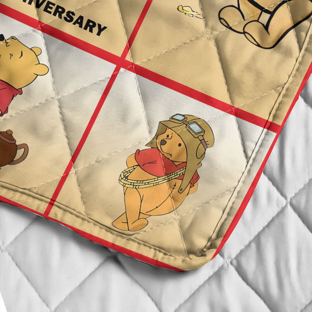 Winnie-the-Pooh 100th Anniversary Quilt Blanket - TMTHU4794