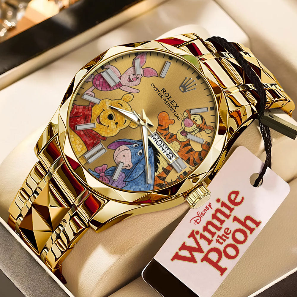 Winnie-the-Pooh Alloy Luxury Quartz Watch - TMTHU7369