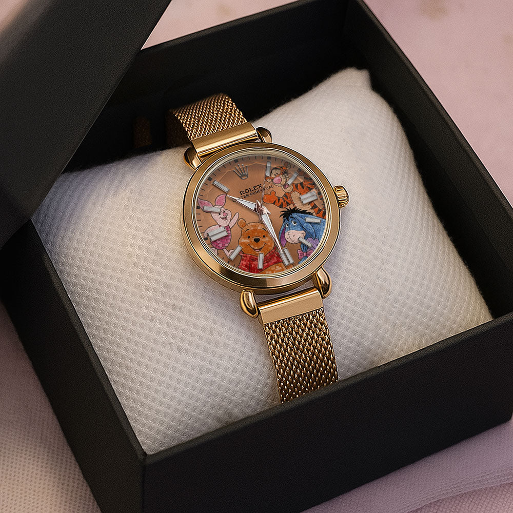 Winnie-the-Pooh Mesh Strap Quartz Watch - TMTHU7415