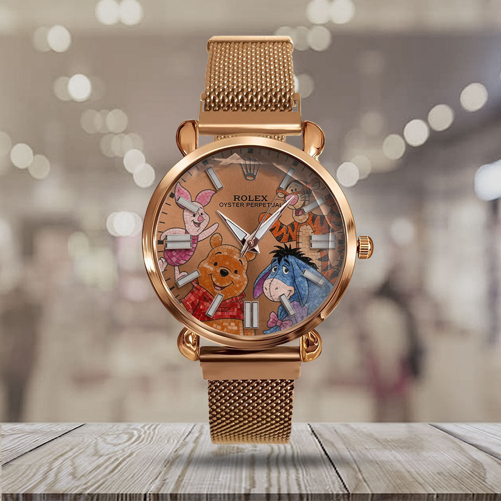 Winnie-the-Pooh Mesh Strap Quartz Watch - TMTHU7415
