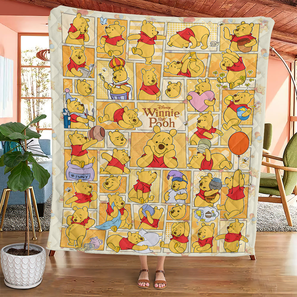 Winnie-the-Pooh Quilt Blanket - TMTHU5370