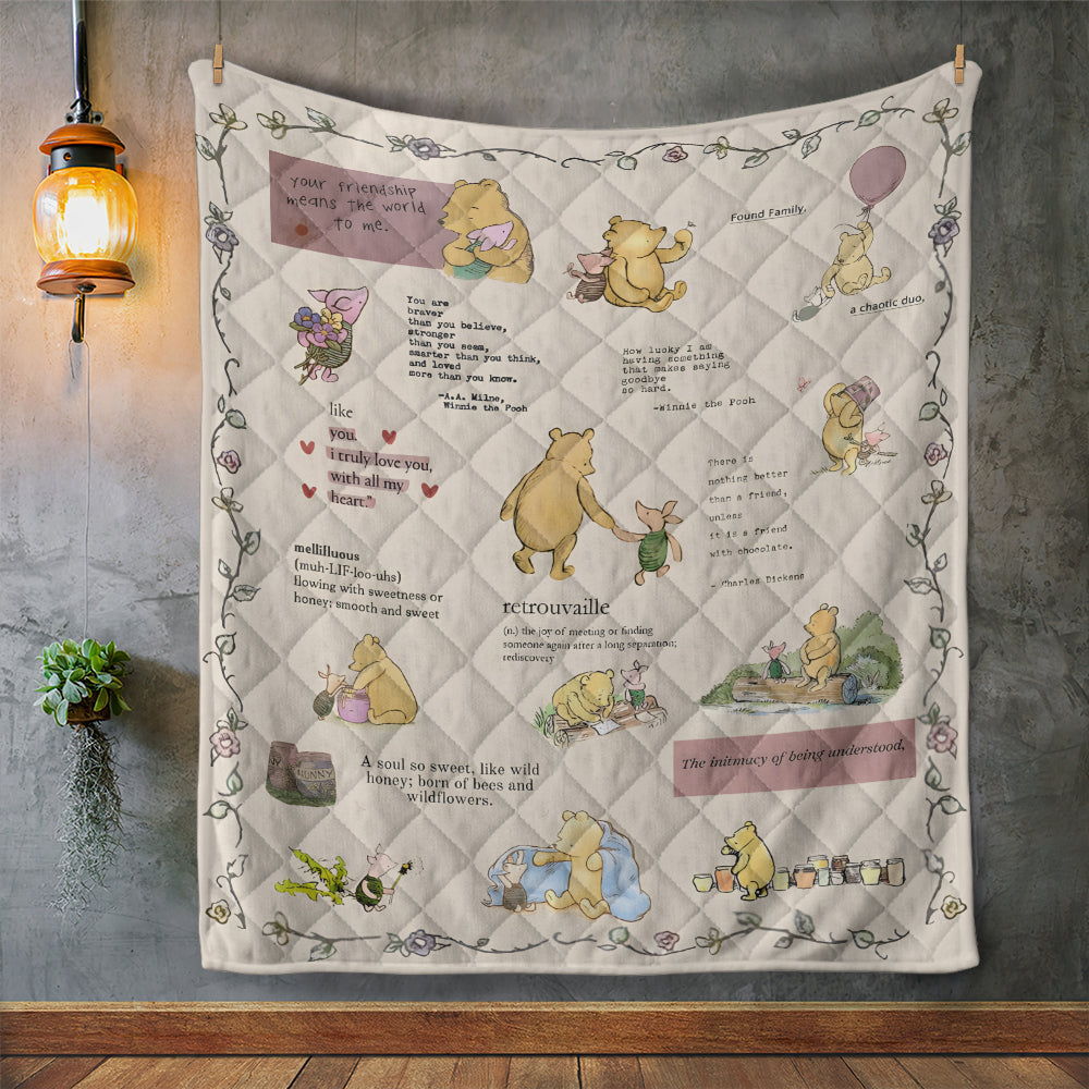 Winnie-the-Pooh Quilt Blanket - TMTHU7729