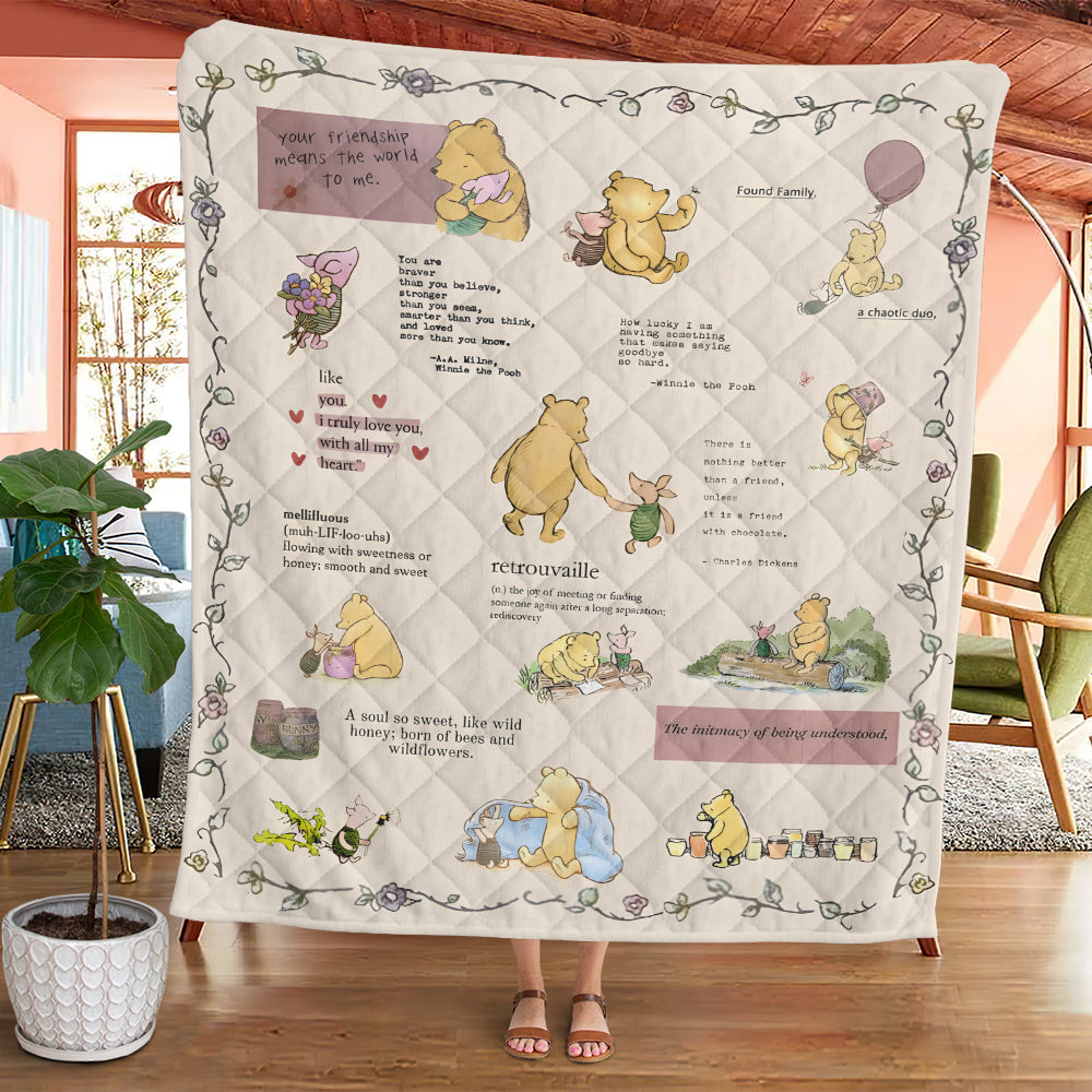 Winnie-the-Pooh Quilt Blanket - TMTHU7729