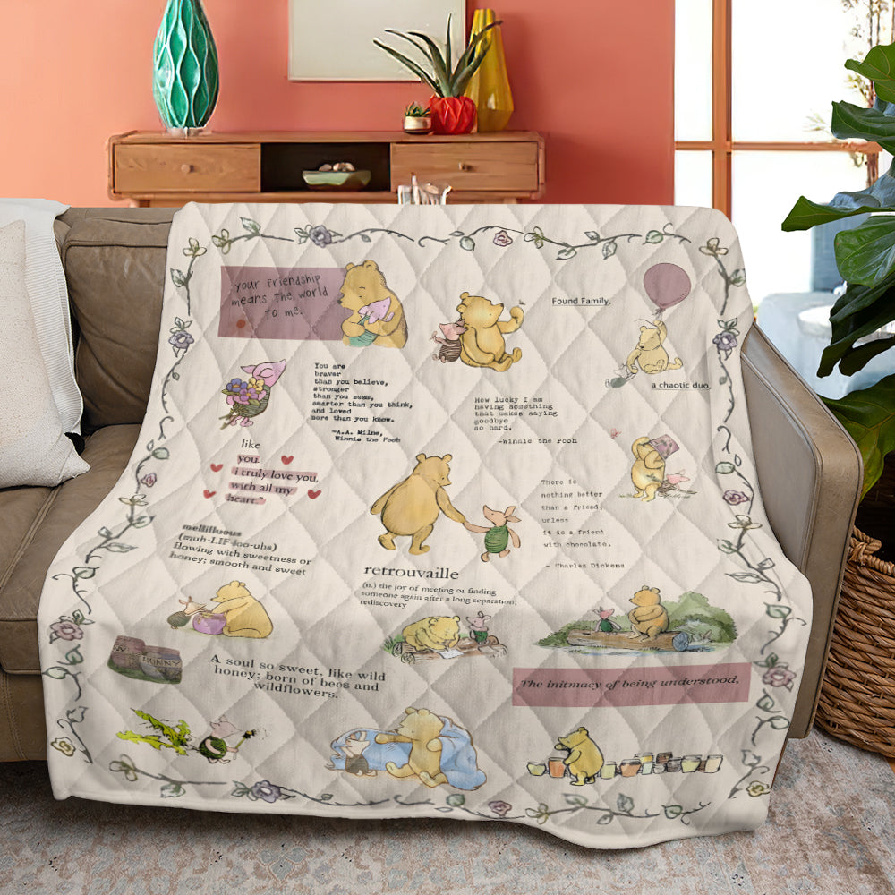 Winnie-the-Pooh Quilt Blanket - TMTHU7729