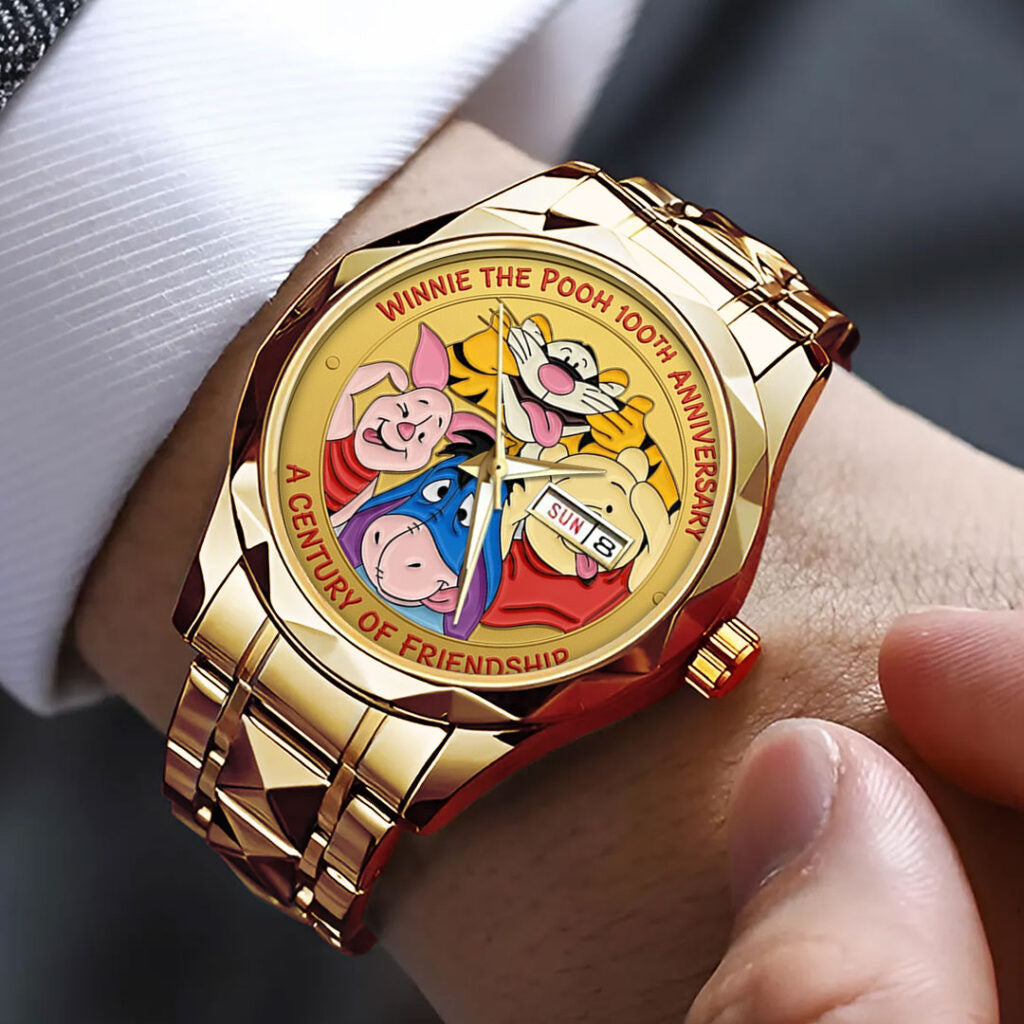 Winnie-the-Pooh 100th Anniversary Alloy Luxury Quartz Watch - TMTHU2967