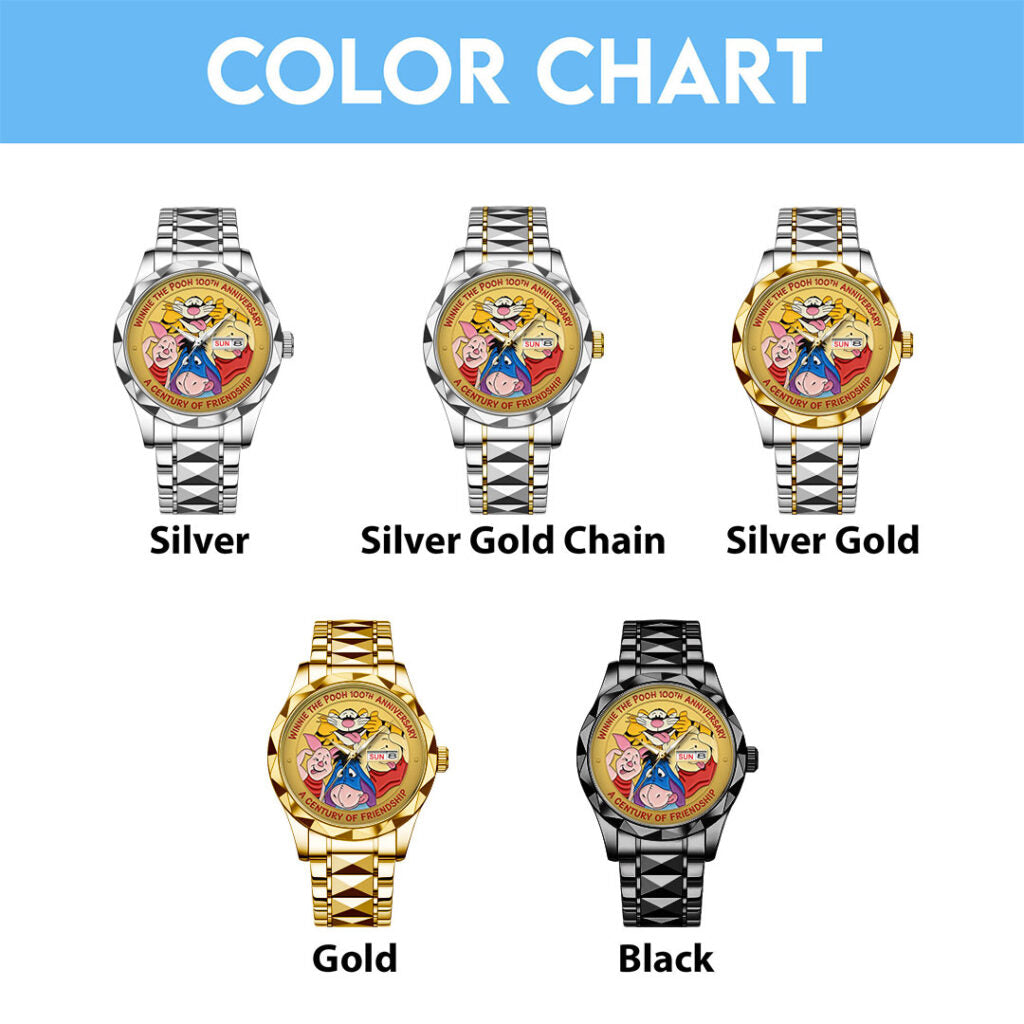 Winnie-the-Pooh 100th Anniversary Alloy Luxury Quartz Watch - TMTHU2967