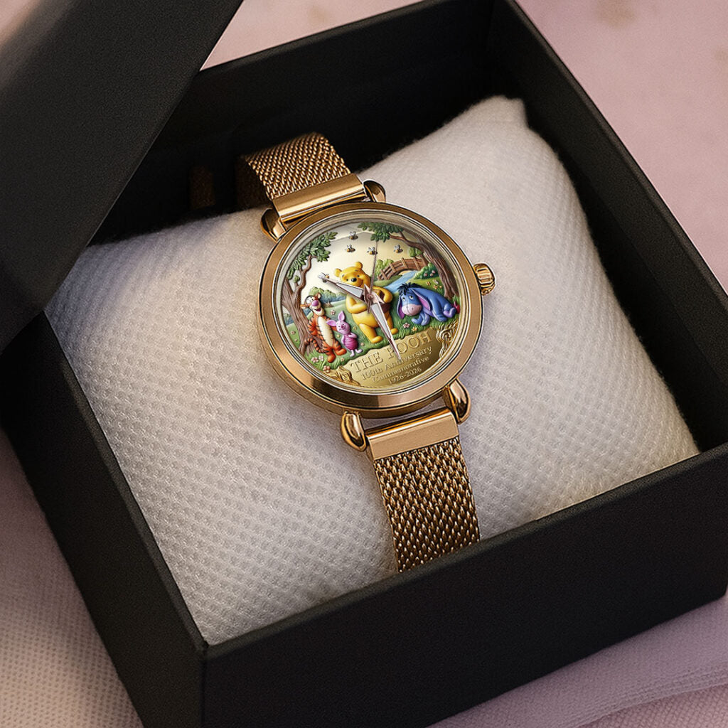 Winnie-the-Pooh 100th Anniversary Mesh Strap Quartz Watch - TMTHU3443