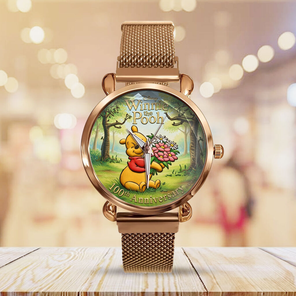 Winnie-the-Pooh 100th Anniversary Mesh Strap Quartz Watch - TMTHU4212