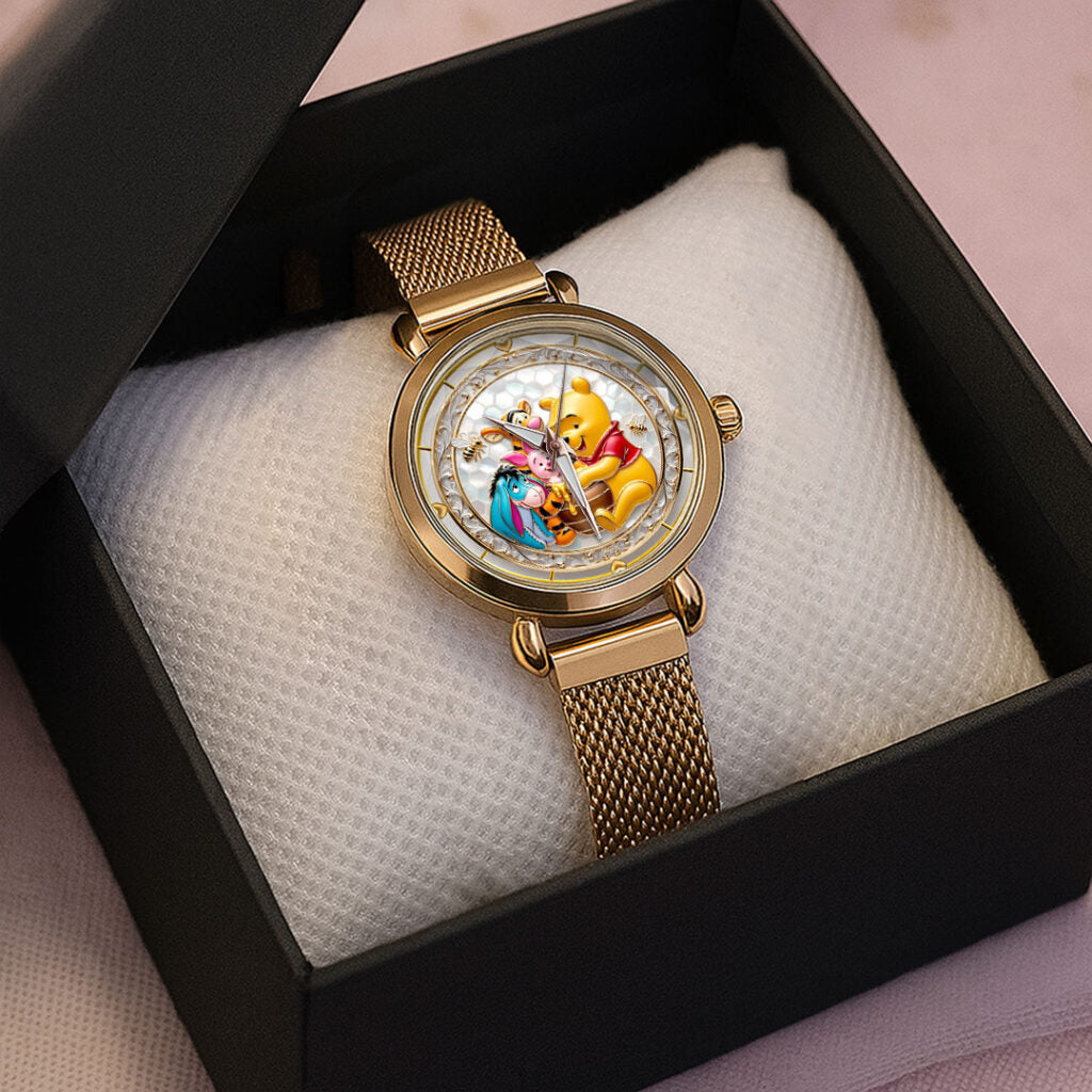 Winnie-the-Pooh 100th Anniversary Mesh Strap Quartz Watch - VANDH5016