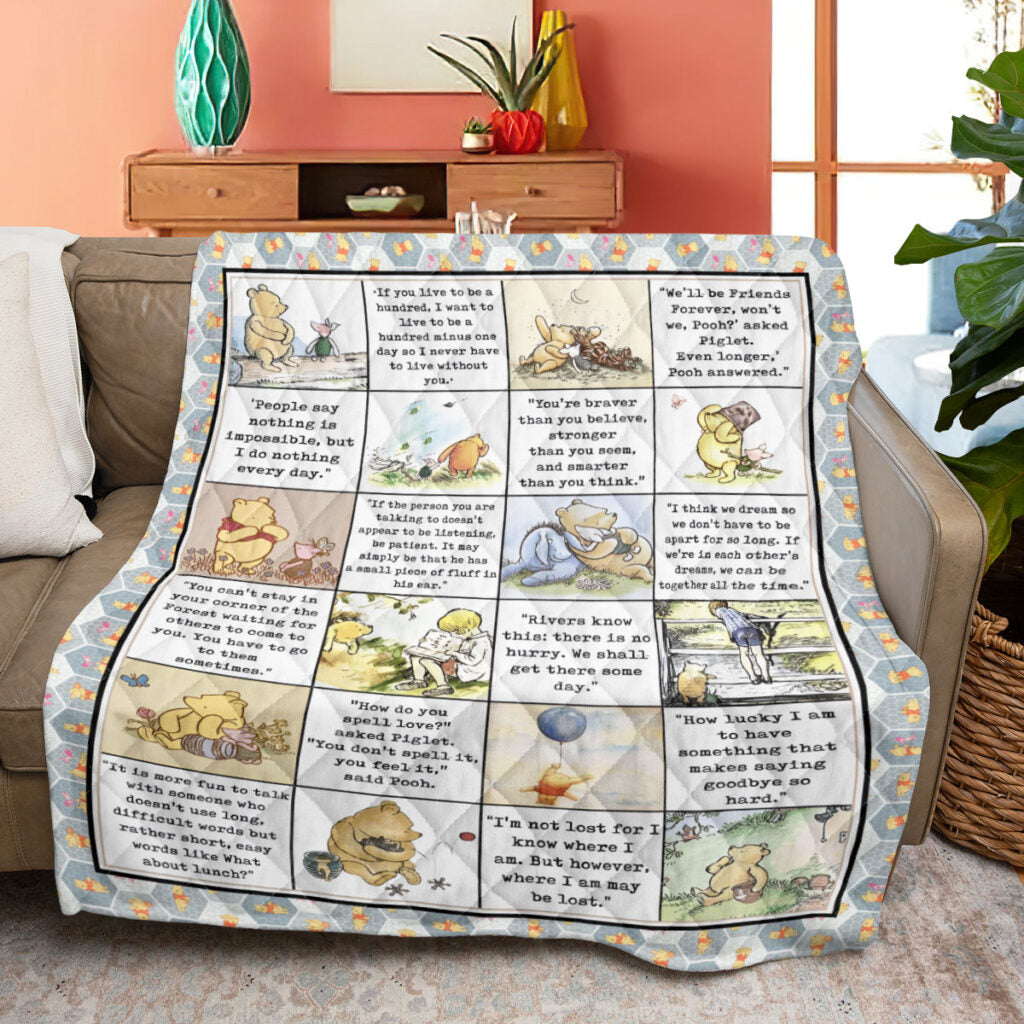 Winnie-the-Pooh 100th Anniversary 2026 Quilt Blanket - TMTHU3505
