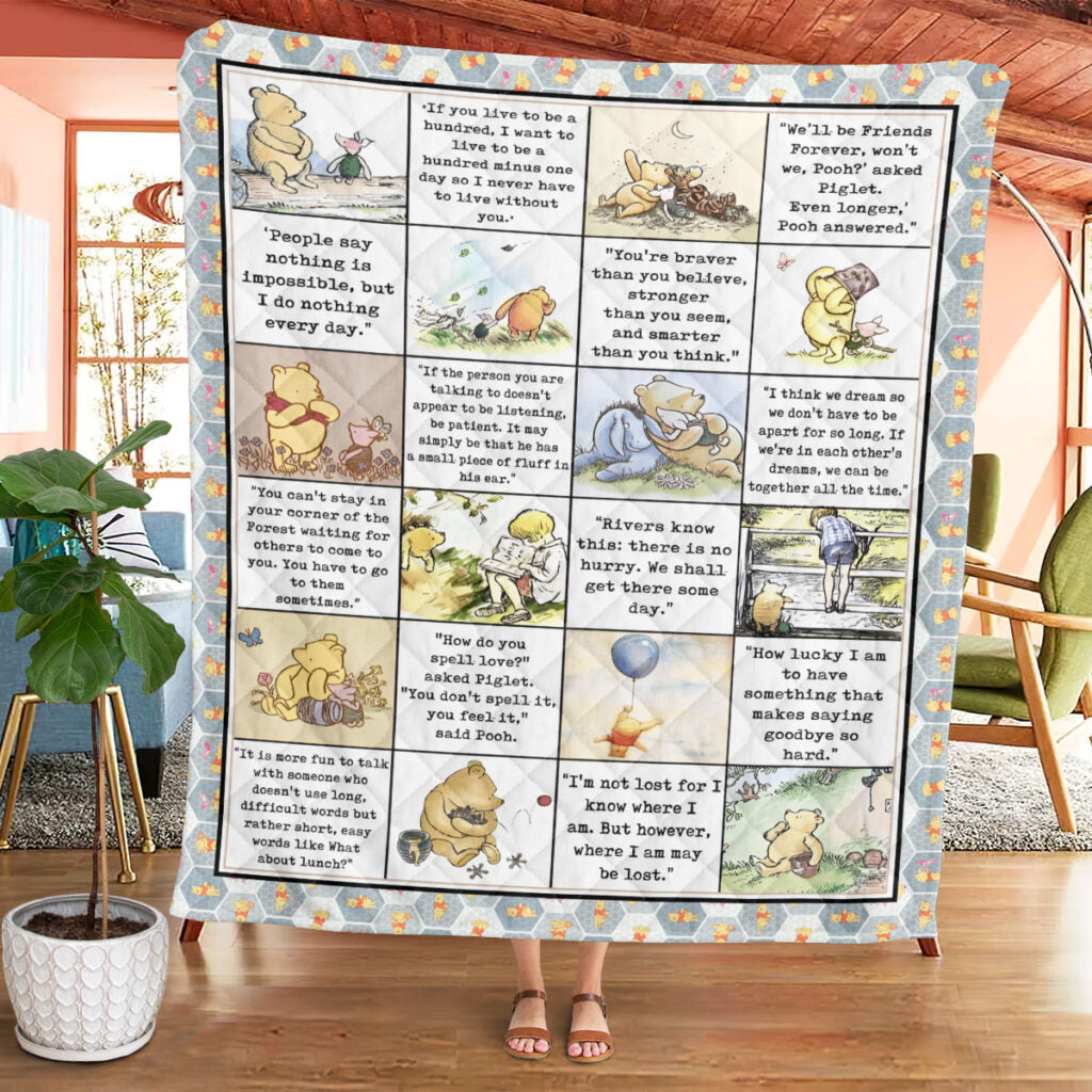 Winnie-the-Pooh 100th Anniversary 2026 Quilt Blanket - TMTHU3505