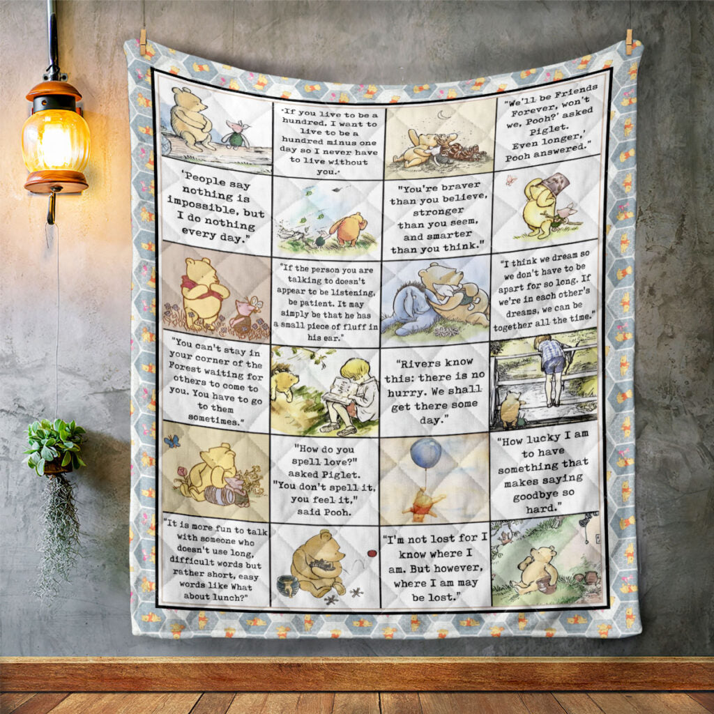 Winnie-the-Pooh 100th Anniversary 2026 Quilt Blanket - TMTHU3505