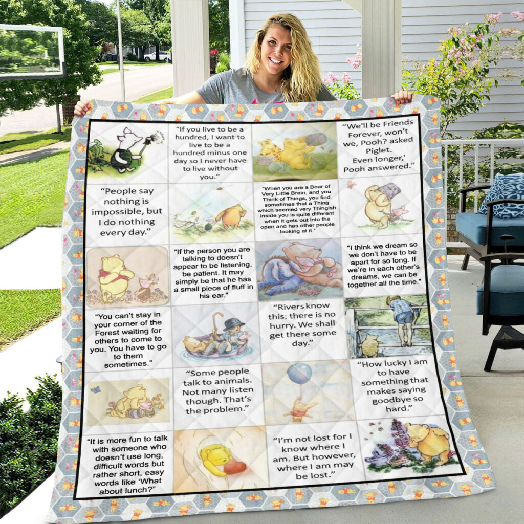 Winnie-the-Pooh 100th Anniversary 2026 Quilt Blanket - TMTHU3792