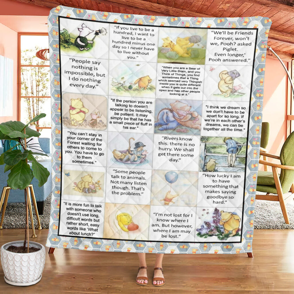 Winnie-the-Pooh 100th Anniversary 2026 Quilt Blanket - TMTHU3792