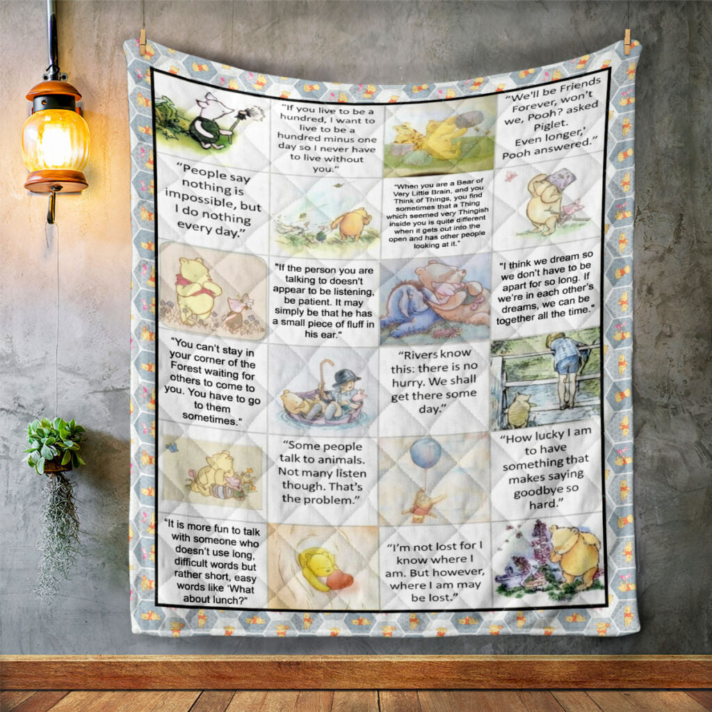 Winnie-the-Pooh 100th Anniversary 2026 Quilt Blanket - TMTHU3792