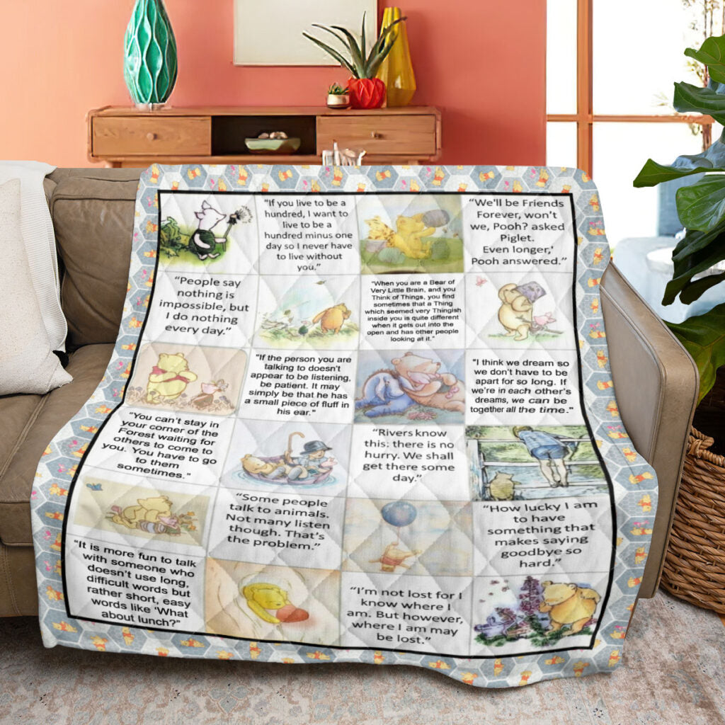 Winnie-the-Pooh 100th Anniversary 2026 Quilt Blanket - TMTHU3792