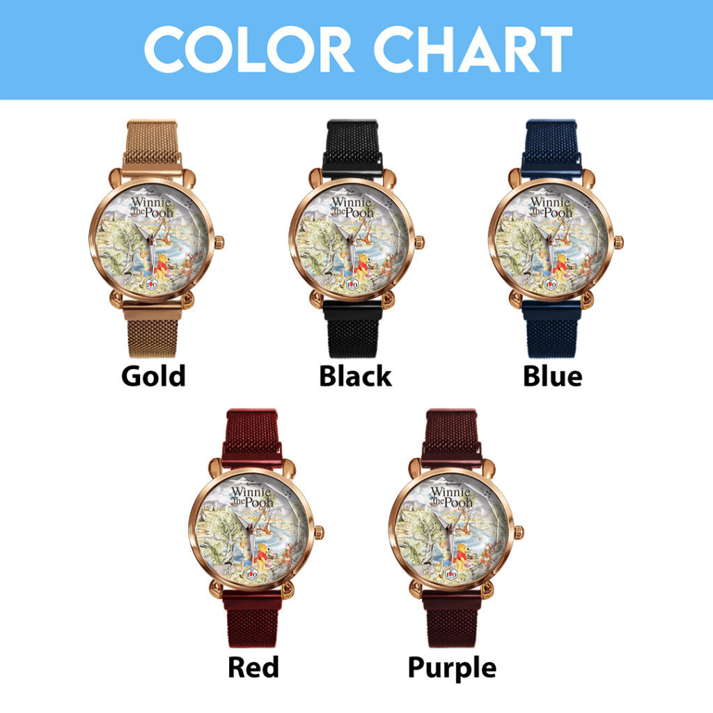 Winnie-the-Pooh 100th Anniversary Mesh Strap Quartz Watch - GNE7839