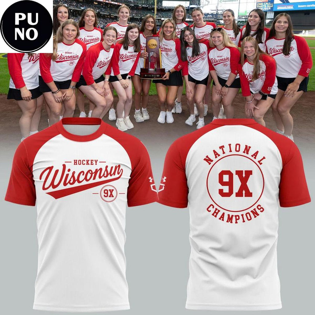 Wisconsin Badgers 9x Women's Hockey National Champions 2026 Hoodie