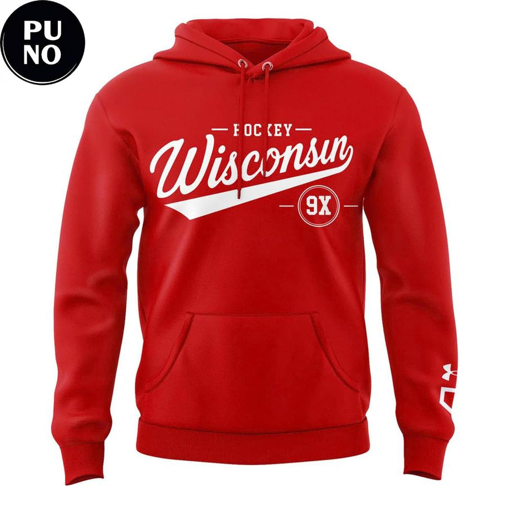 Wisconsin Badgers 9x Women's Hockey National Champions 2026 Hoodie