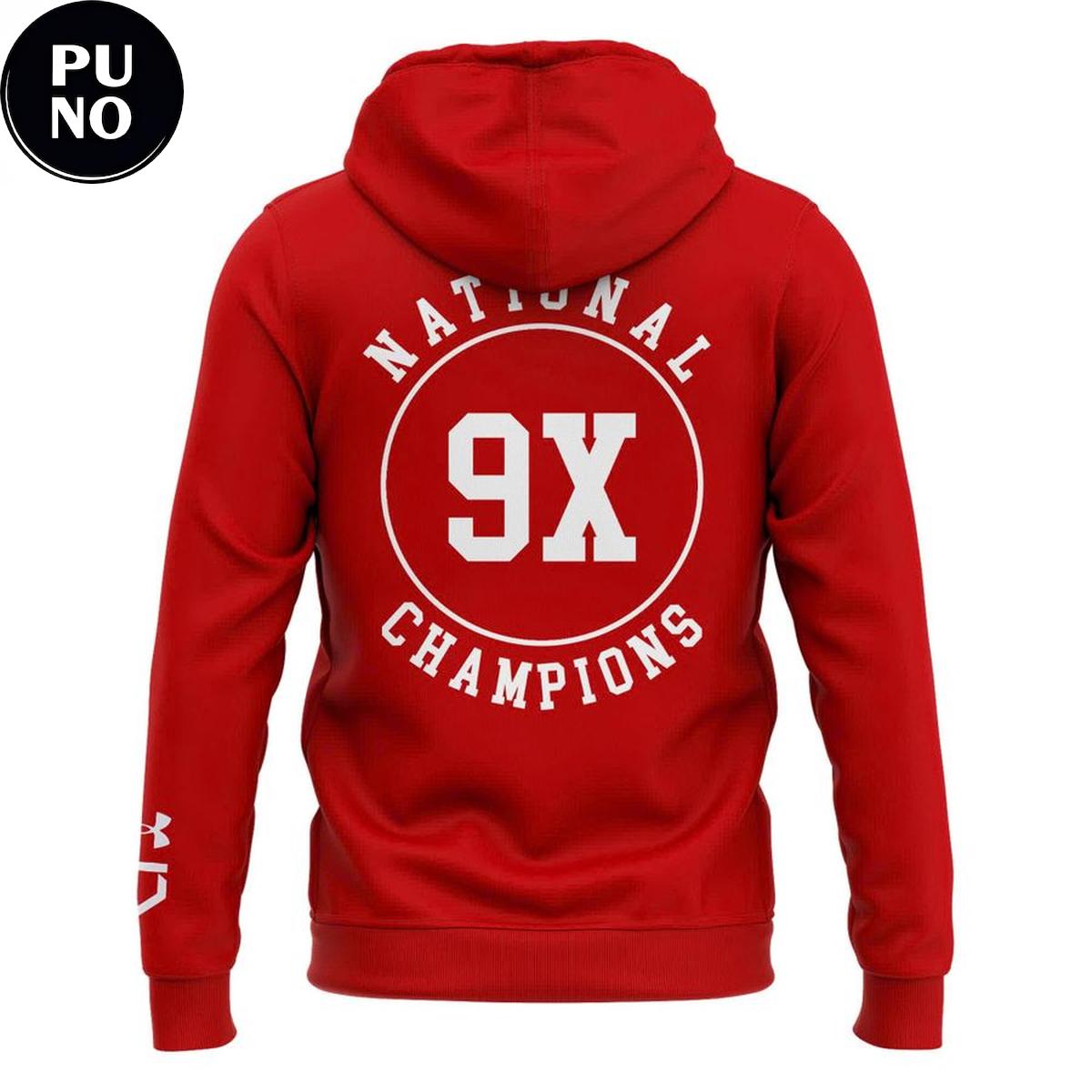 Wisconsin Badgers 9x Women's Hockey National Champions 2026 Hoodie