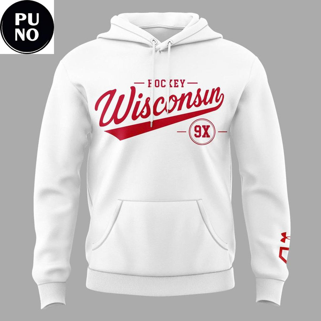 Wisconsin Badgers 9x Women's Hockey National Champions 2026 Hoodie