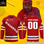 Wisconsin Badgers Red Hockey Jersey