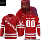 Wisconsin Badgers Red Hockey Jersey