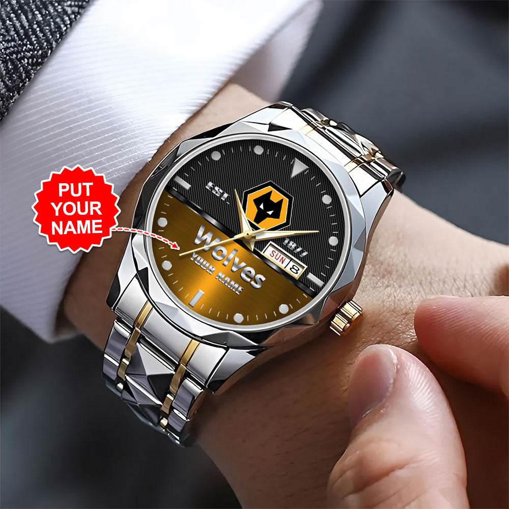 Personalized Wolverhampton Wanderers Alloy Luxury Quartz Watch - TANTN15476