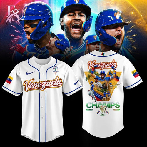 World Baseball Classic Champions x Venezuela 2026 white Jersey