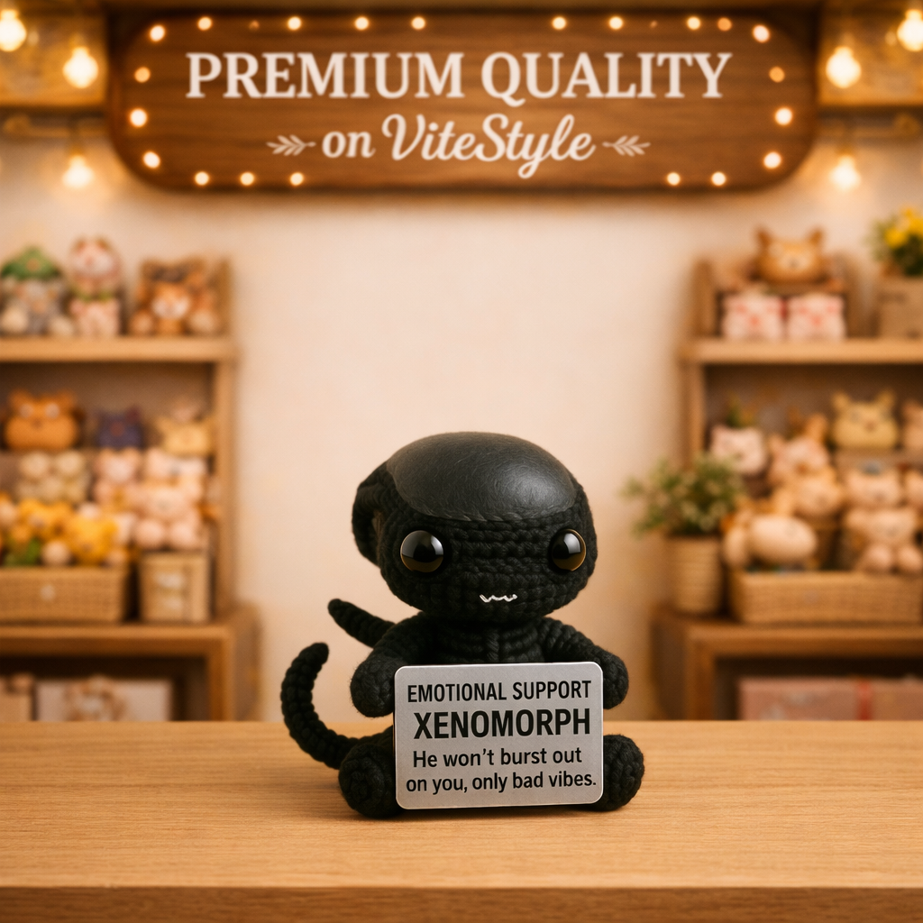 Xenomorph Crochet Emotional Support Doll
