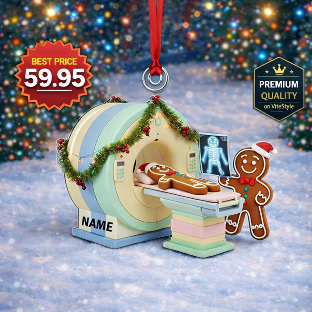 Xmas Ct Scan Gingerbread Acrylic Christmas Ornament