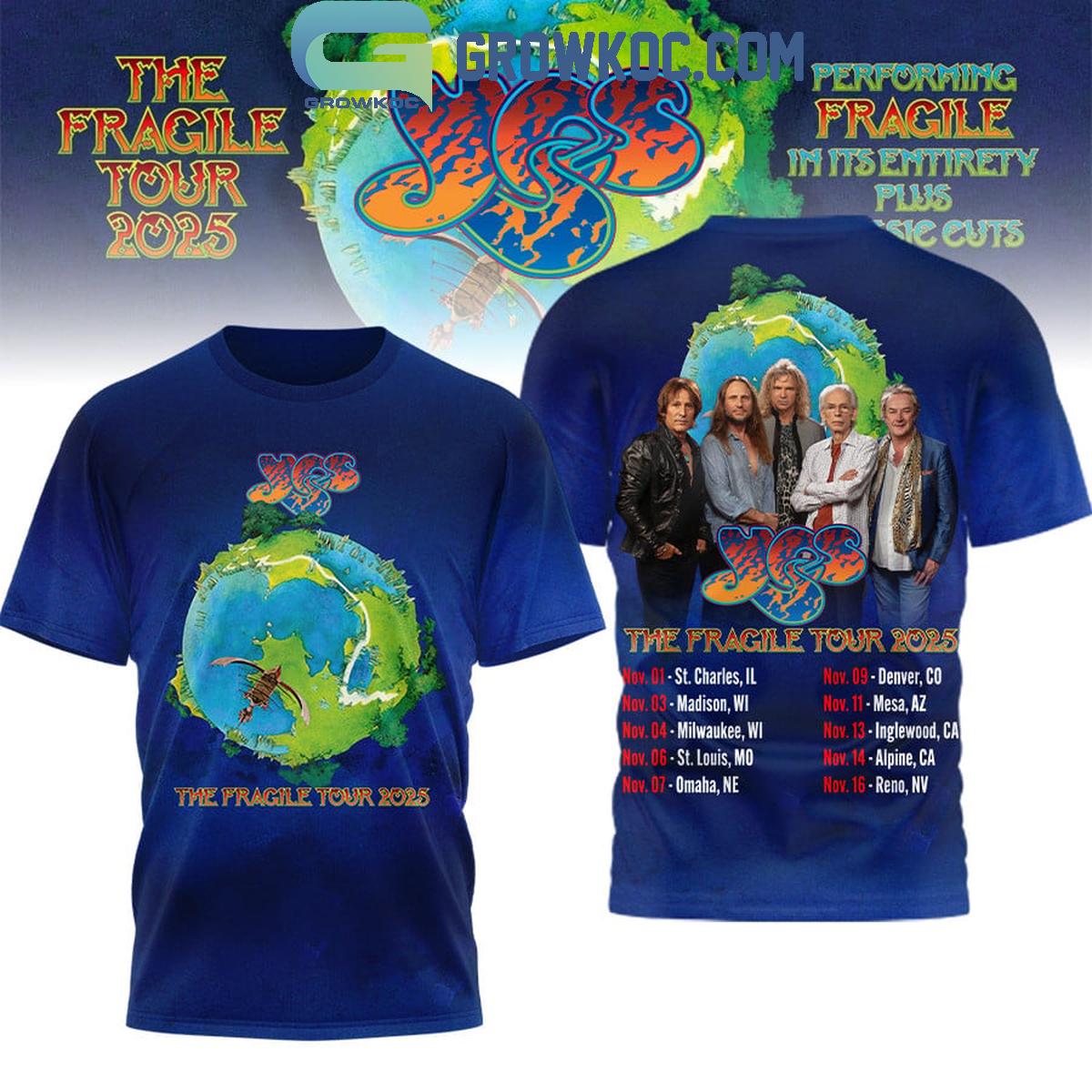 Yes Band The Fragile Tour 2025 Shirt