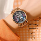 Personalized You're Forever Protected By Mary Mesh Strap Quartz Watch - TANTN15404