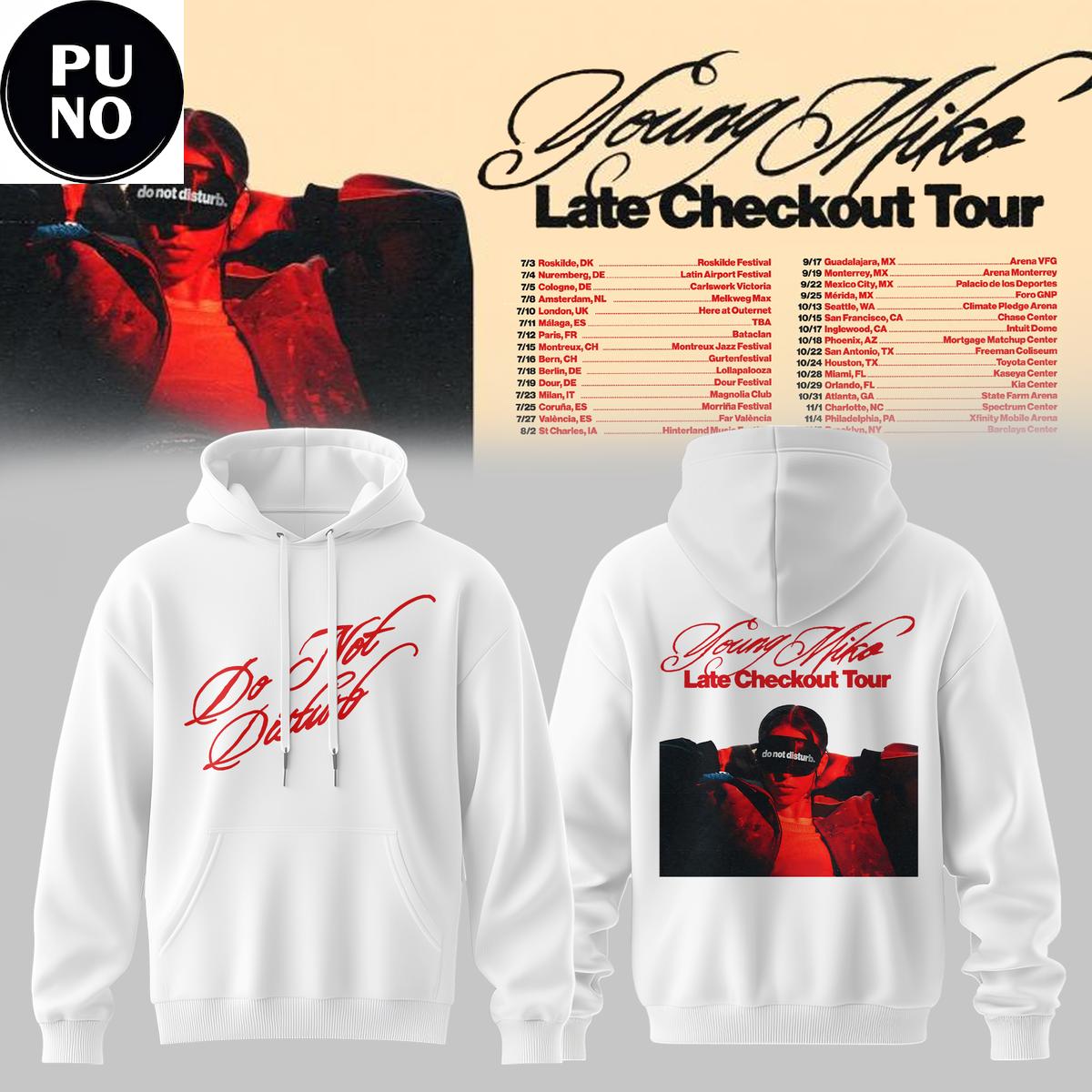 Young Miko Late Checkout Tour 2026 Hoodie T-Shirt