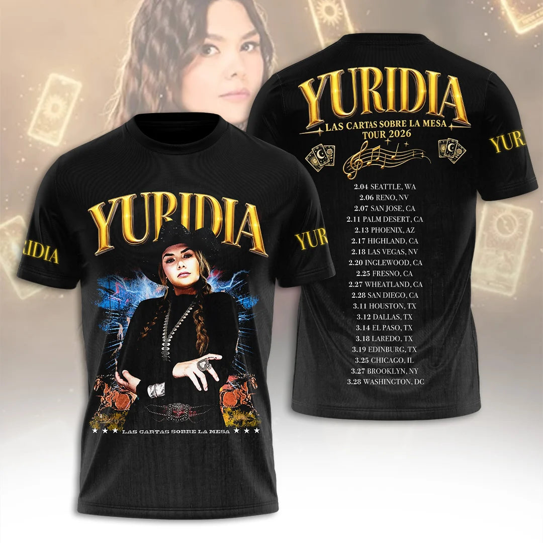 Yuridia Tour 2026 World Tour 3D Apparel – GNE8511