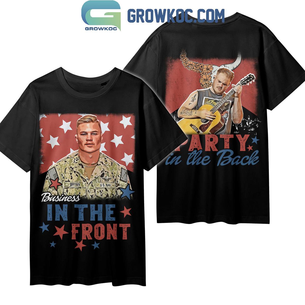 Zach Bryan Business In The Front Party In The Back Hoodie Shirts