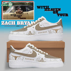 Zach Bryan With Heaven On Tour 2026 Custom Air Force 1 Sneakers