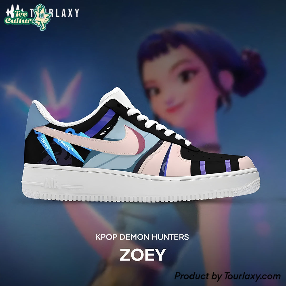 Zoey Kpop Demon Hunters AF1 Shoes