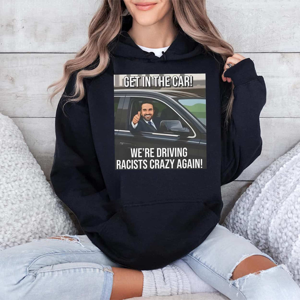 Zohran Get In The Car We’re Driving Racists Crazy Again Shirt