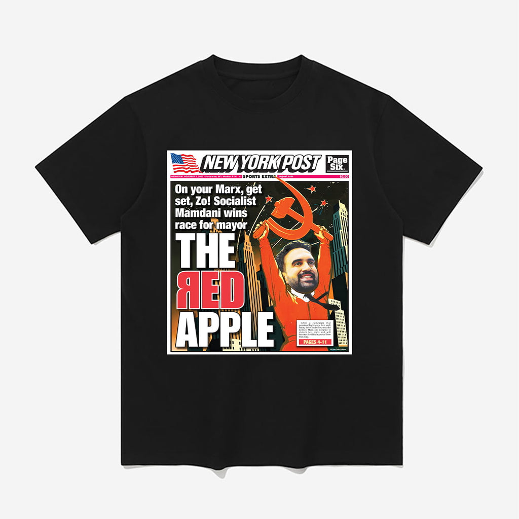 Zohran Mamdani The Red Apple Shirt