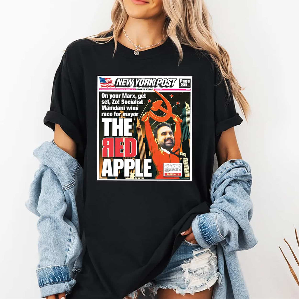 Zohran Mamdani The Red Apple Shirt