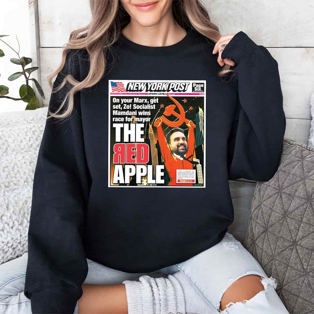 Zohran Mamdani The Red Apple Shirt